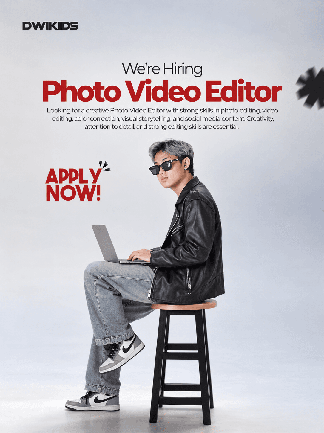 Poster lowongan Dwikids: Photo Video Editor, Apply Now